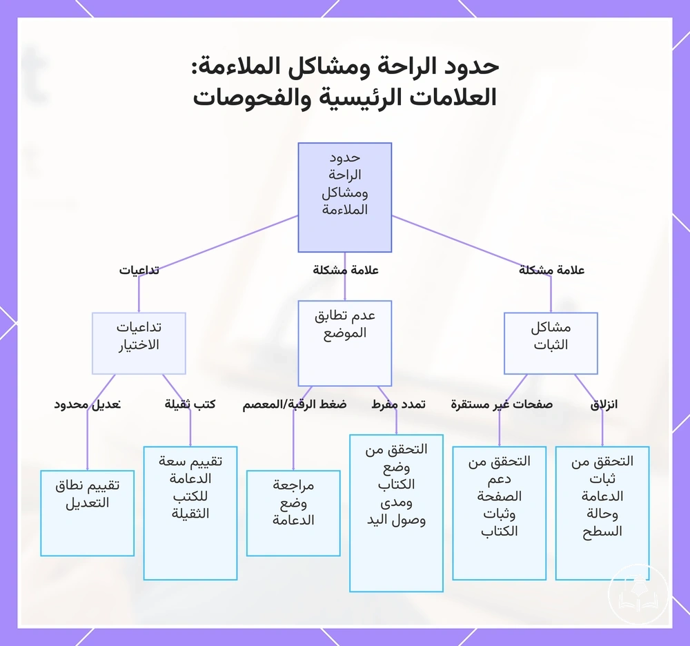 حدود الراحة ومشاكل الملاءمة: العلامات الرئيسية والفحوصات