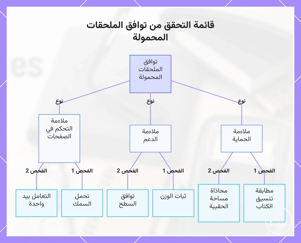 قائمة التحقق من توافق الملحقات المحمولة
