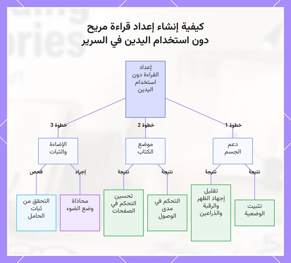 كيفية إنشاء إعداد قراءة مريح دون استخدام اليدين في السرير