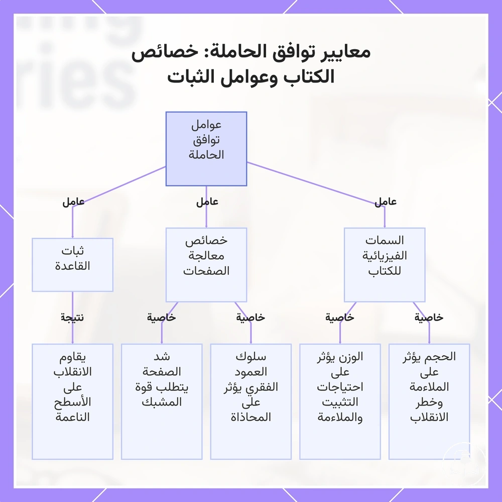 معايير توافق الحاملة: خصائص الكتاب وعوامل الثبات