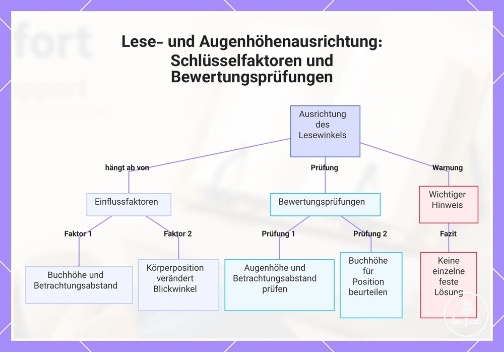 Lese- und Augenhöhenausrichtung: Schlüsselfaktoren und Bewertungsprüfungen