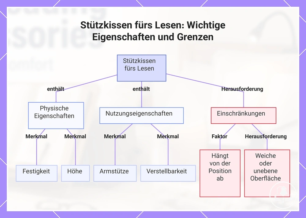 Stützkissen fürs Lesen: Wichtige Eigenschaften und Grenzen