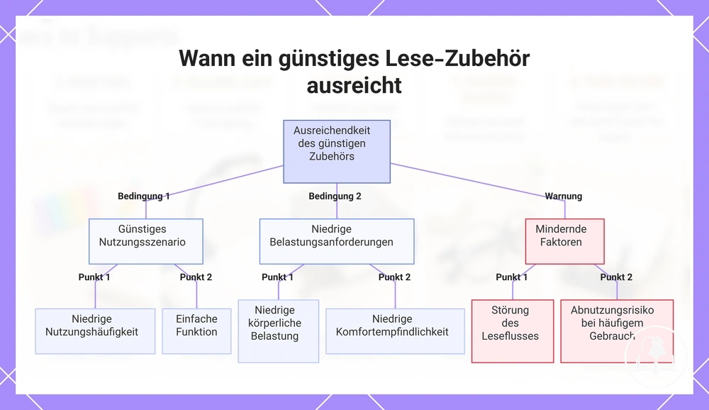 Wann ein günstiges Lese-Zubehör ausreicht
