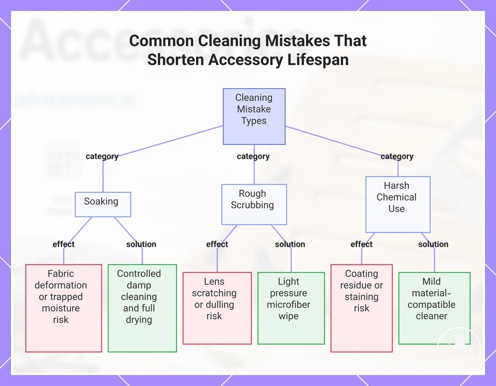 Common Cleaning Mistakes That Shorten Accessory Lifespan