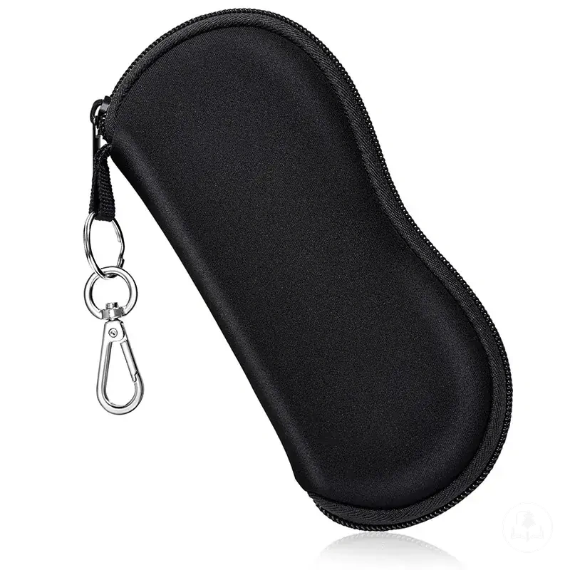 Estuche portátil con cremallera para guardar gafas de lectura