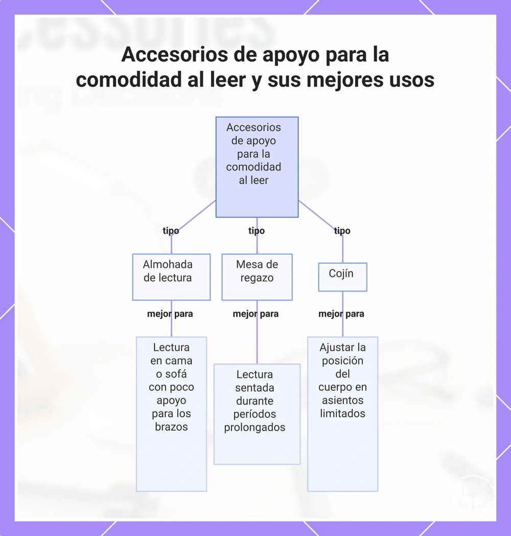Accesorios de apoyo para la comodidad al leer y sus mejores usos