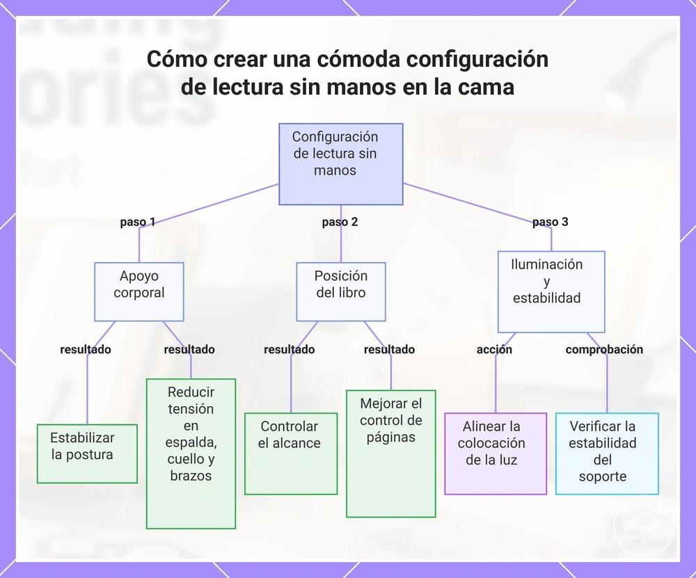 Cómo crear una cómoda configuración de lectura sin manos en la cama
