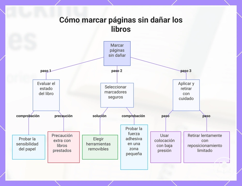 Cómo marcar páginas sin dañar los libros