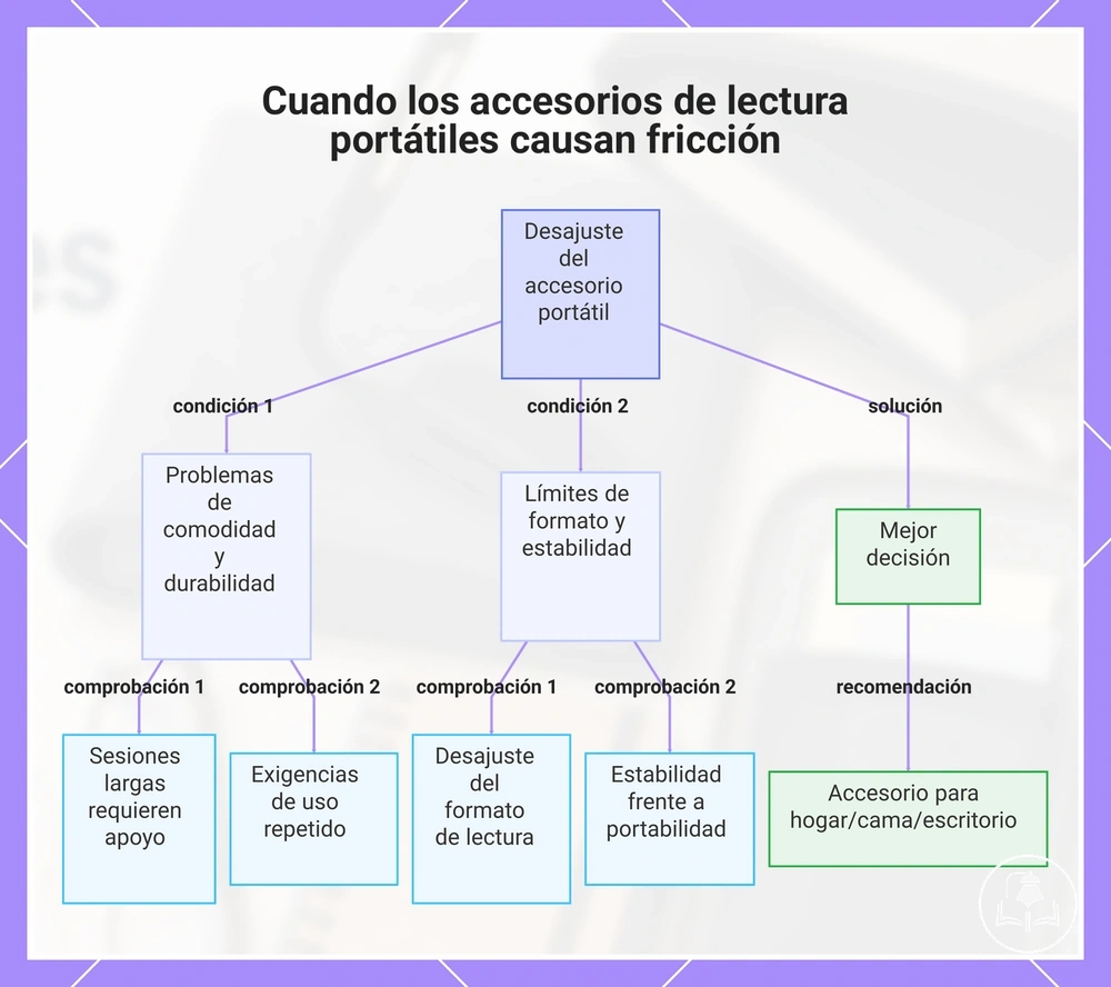 Cuando los accesorios de lectura portátiles causan fricción