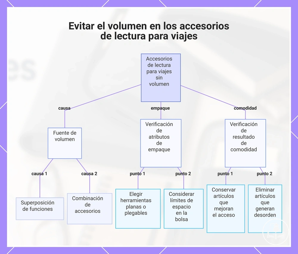 Evitar el volumen en los accesorios de lectura para viajes