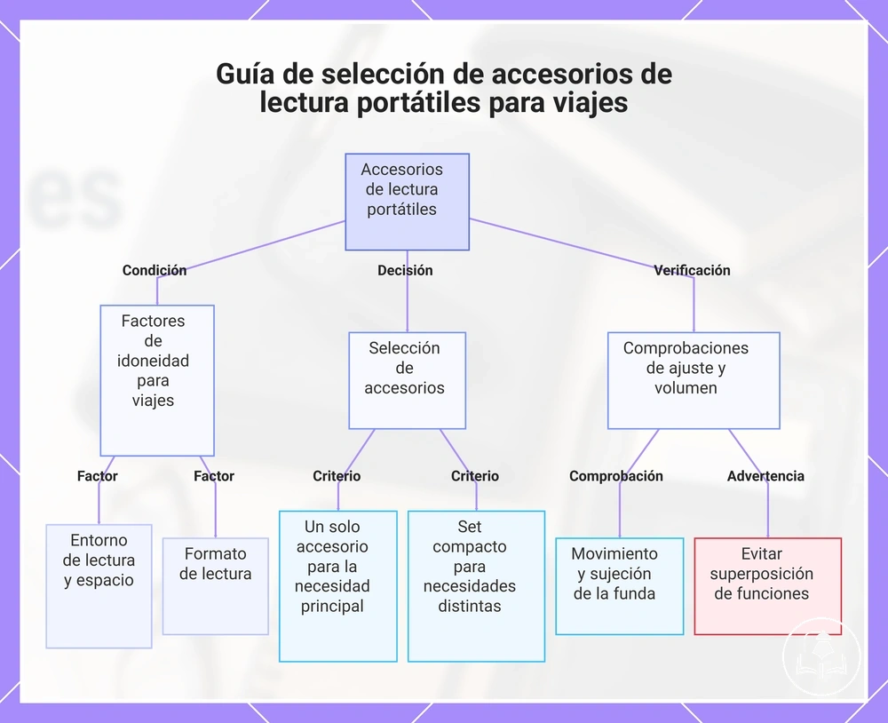 Guía de selección de accesorios de lectura portátiles para viajes