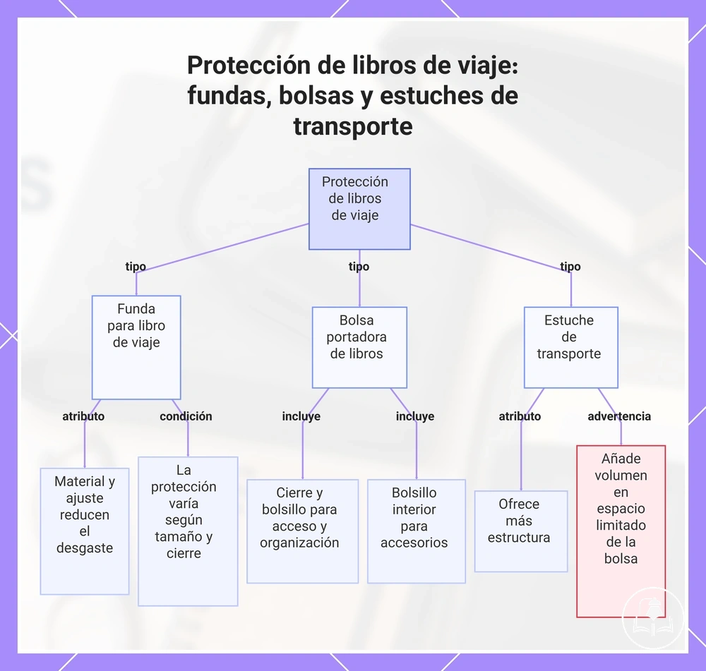 Protección de libros de viaje: fundas, bolsas y estuches de transporte