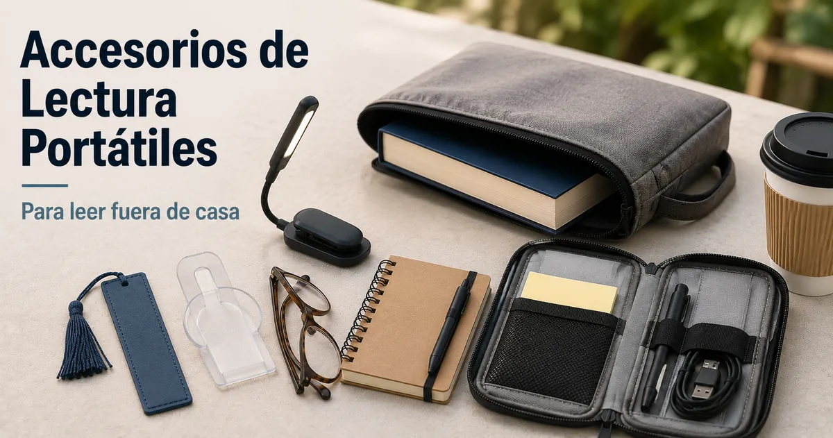 Accesorios de lectura portátiles pensados para leer fuera de casa
