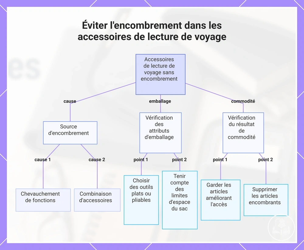 Éviter l'encombrement dans les accessoires de lecture de voyage