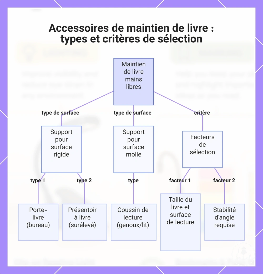 Accessoires de maintien de livre : types et critères de sélection