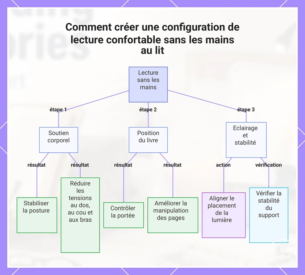 Comment créer une configuration de lecture confortable sans les mains au lit