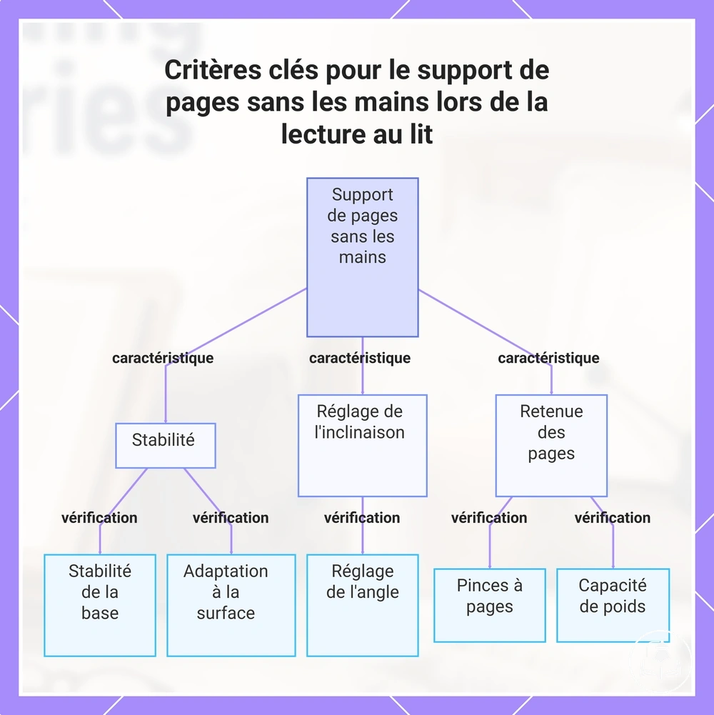 Critères clés pour le support de pages sans les mains lors de la lecture au lit