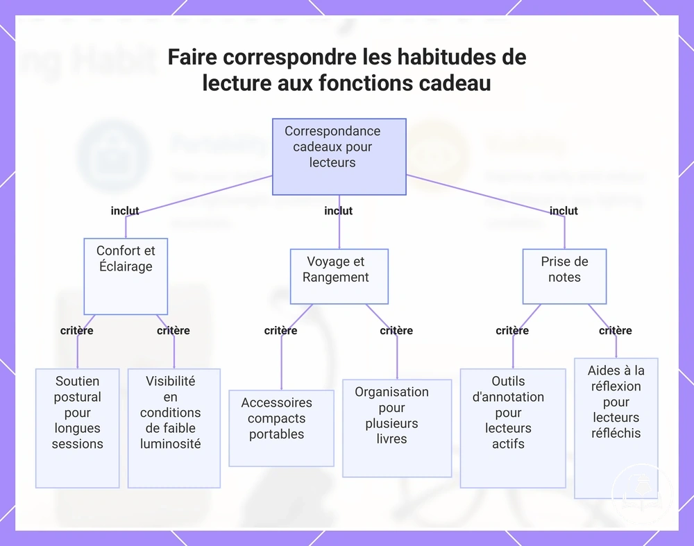 Faire correspondre les habitudes de lecture aux fonctions cadeau