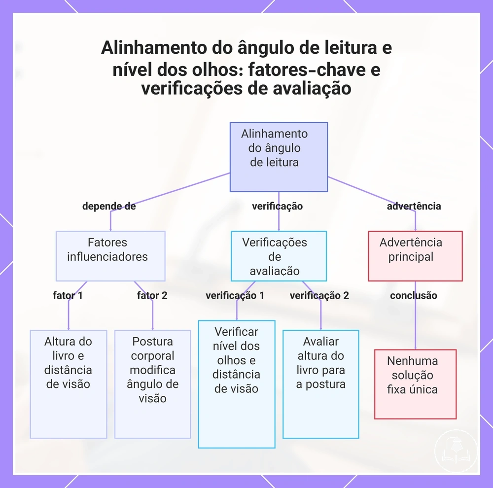 Alinhamento do ângulo de leitura e nível dos olhos: fatores-chave e verificações de avaliação