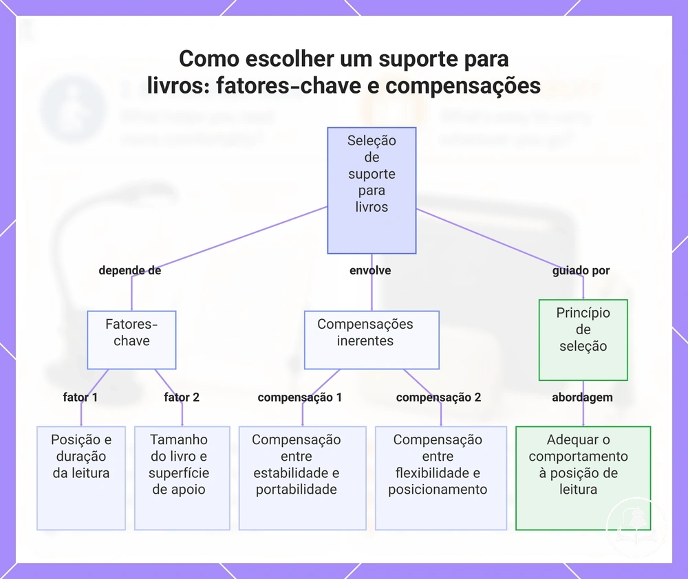 Como escolher um suporte para livros: fatores-chave e compensações