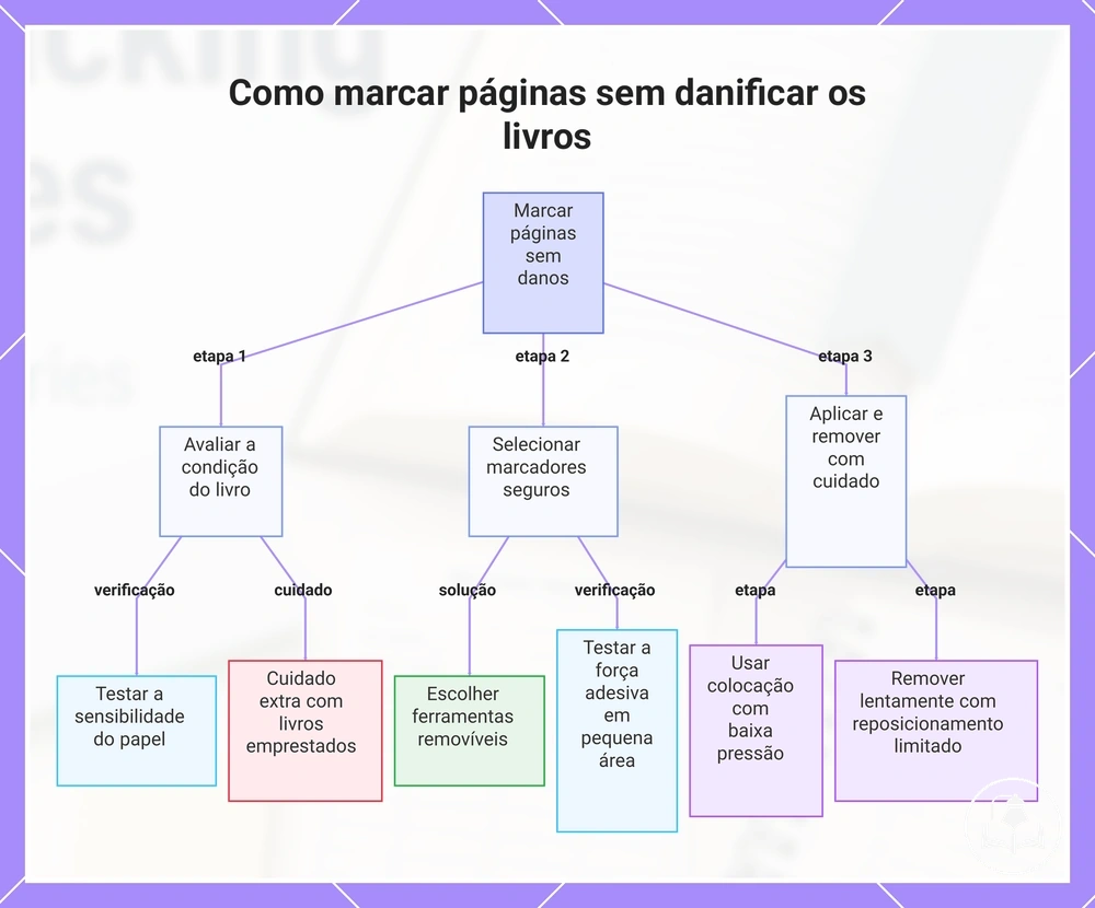 Como marcar páginas sem danificar os livros