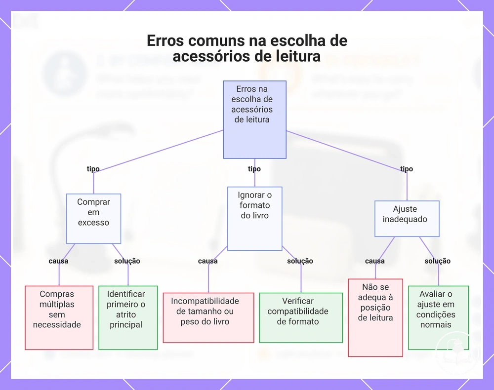 Erros comuns na escolha de acessórios de leitura