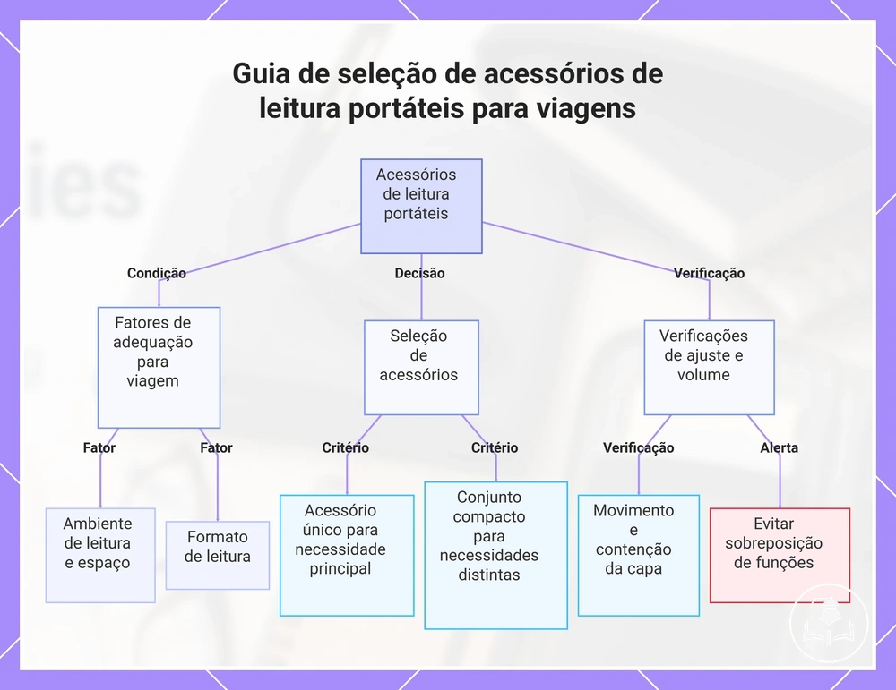 Guia de seleção de acessórios de leitura portáteis para viagens