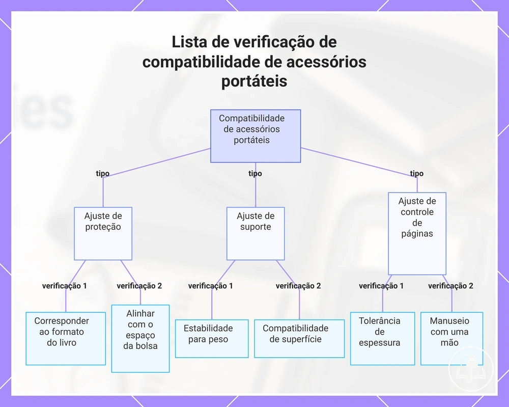 Lista de verificação de compatibilidade de acessórios portáteis