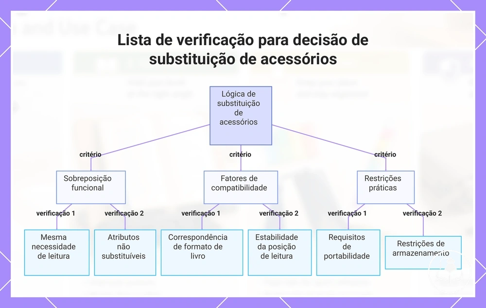 Lista de verificação para decisão de substituição de acessórios