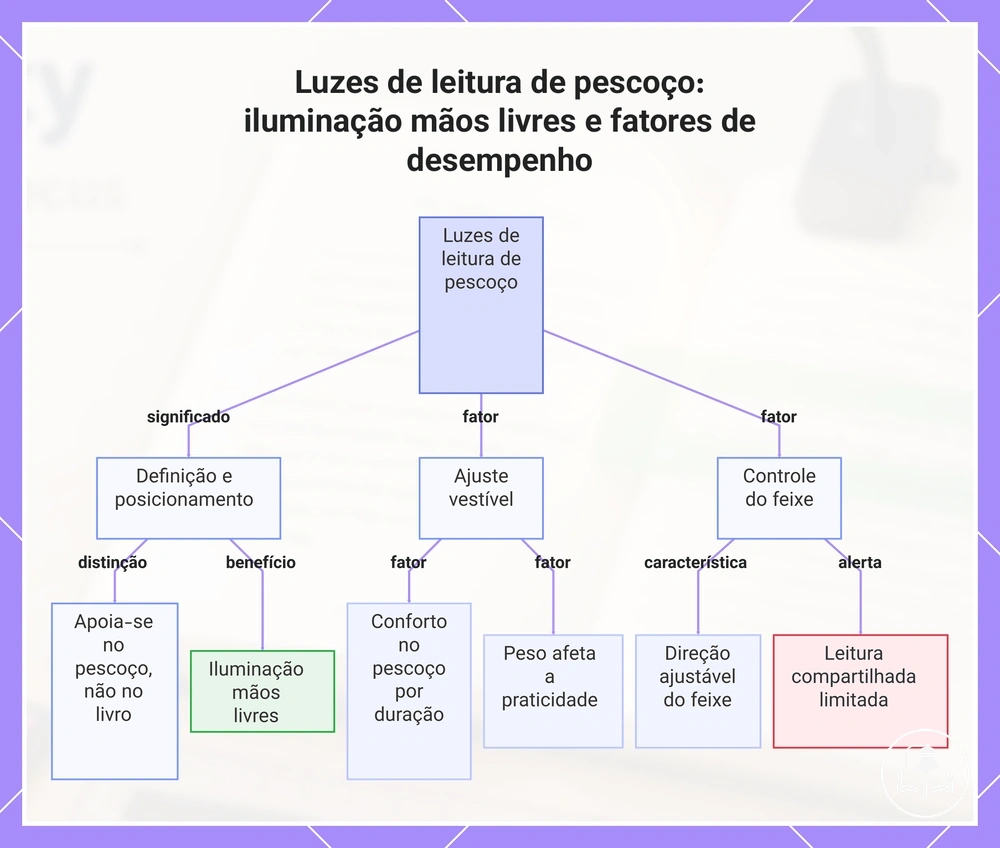 Luzes de leitura de pescoço: iluminação mãos livres e fatores de desempenho