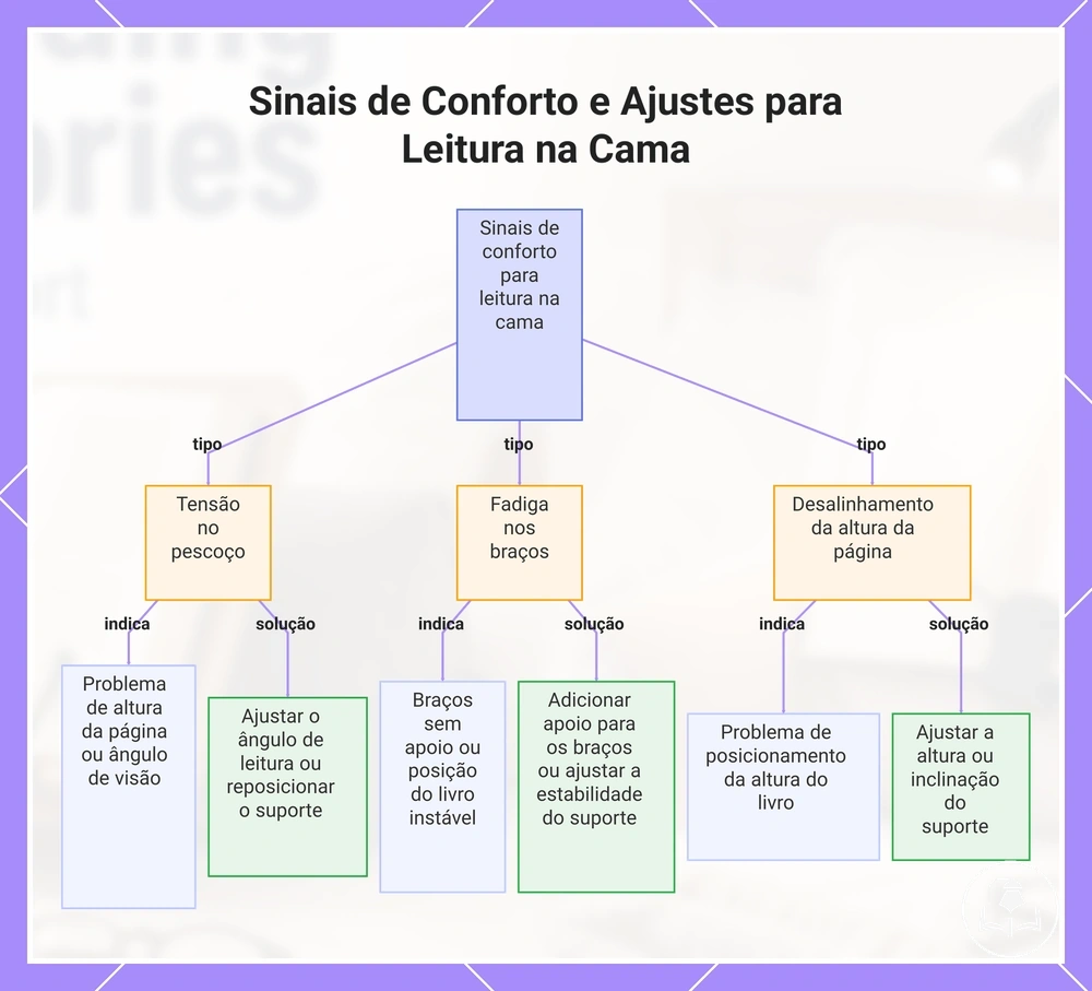 Sinais de Conforto e Ajustes para Leitura na Cama