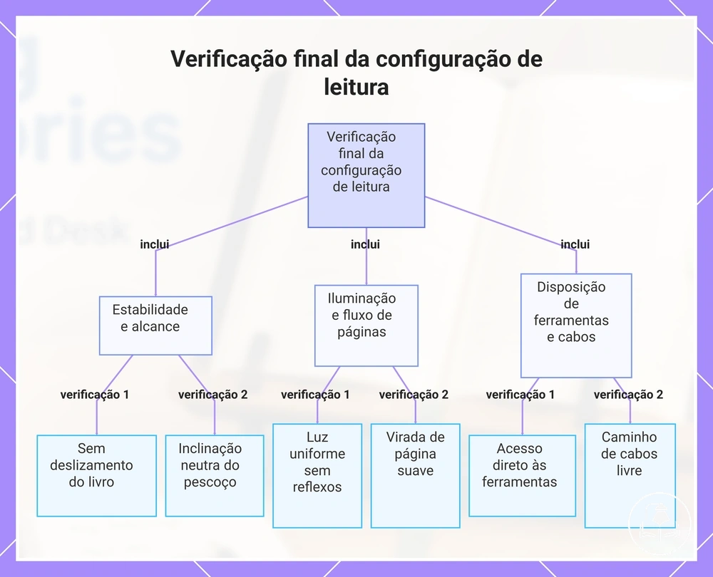 Verificação final da configuração de leitura