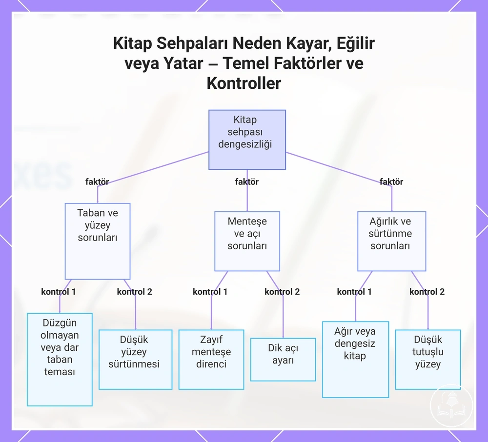Kitap Sehpaları Neden Kayar, Eğilir veya Yatar – Temel Faktörler ve Kontroller