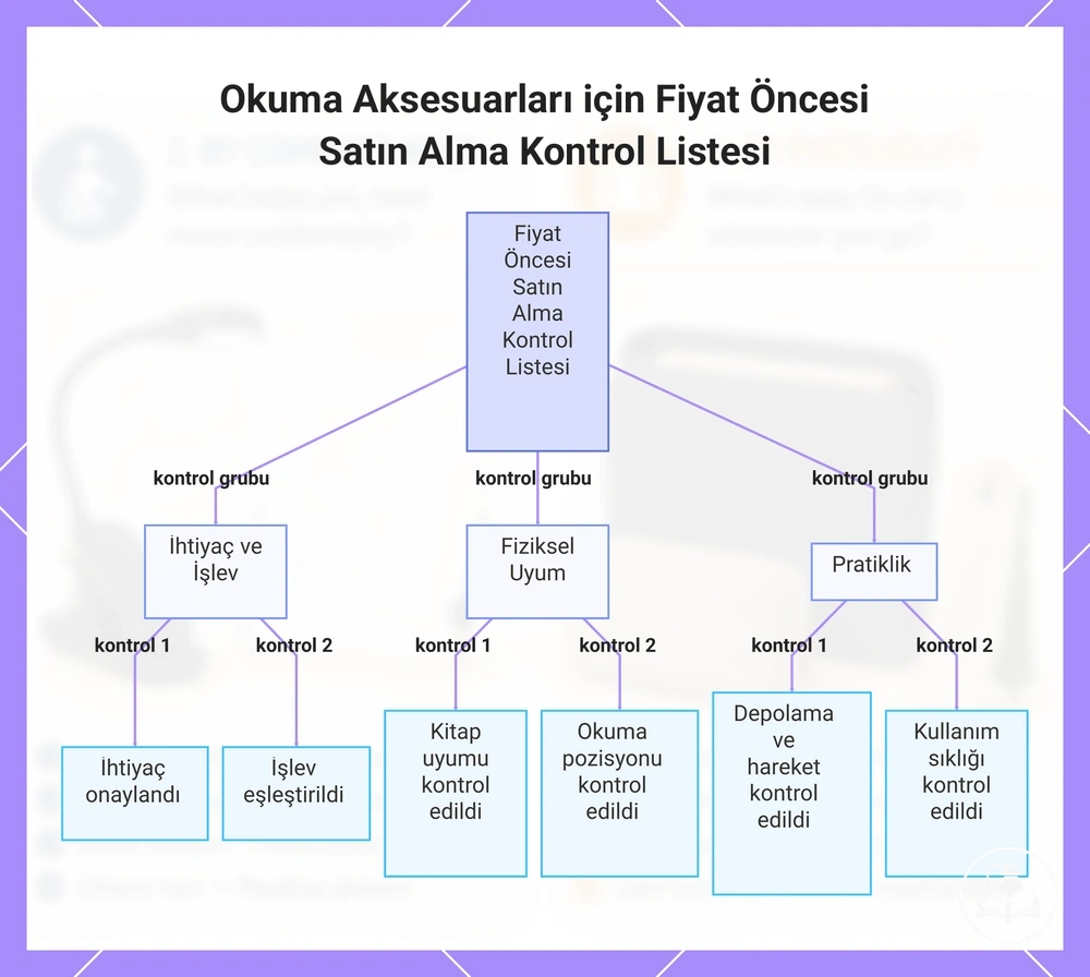 Okuma Aksesuarları için Fiyat Öncesi Satın Alma Kontrol Listesi