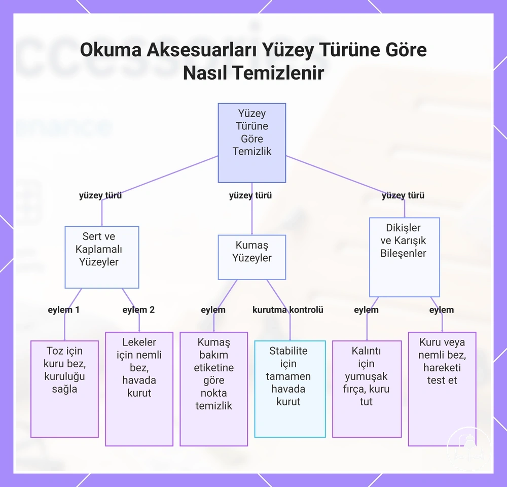 Okuma Aksesuarları Yüzey Türüne Göre Nasıl Temizlenir